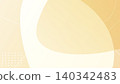 Abstract background featuring soft pastel orange and cream overlapping waves with thin white curves and a subtle grid dot element. 140342483