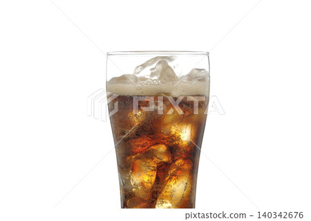 Image of a drink with ice - Cola Image of a drink with ice - Cola 140342676