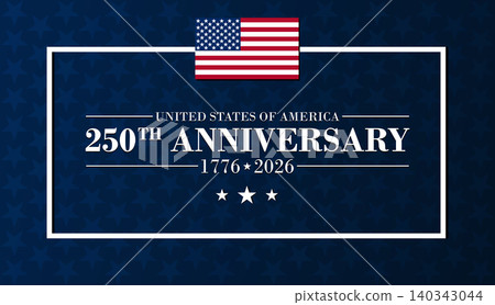 America 250 Anniversary Patriotic Background 140343044