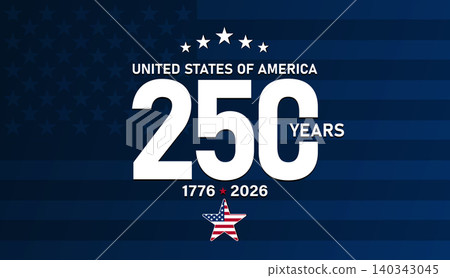 America 250 Patriotic Anniversary Background America 250 Patriotic Anniversary Background 140343045