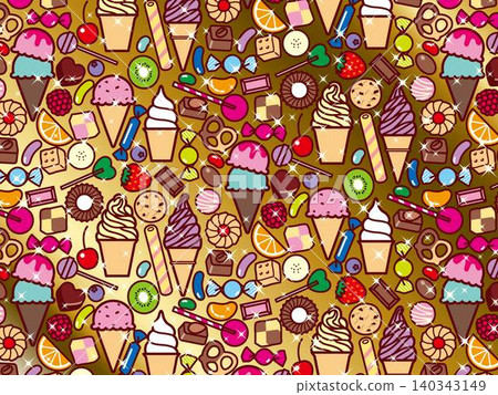 Ice cream, sweets collection, pattern B, 1 gold 140343149