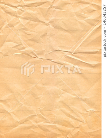 Crumpled brown lined paper texture Crumpled brown lined paper texture 140343257
