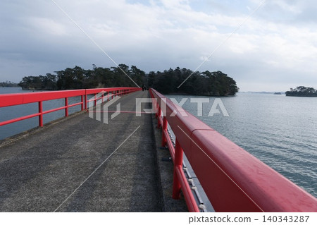 Fukuura Bridge on Matsushima Coast Fukuura Bridge on Matsushima Coast 140343287