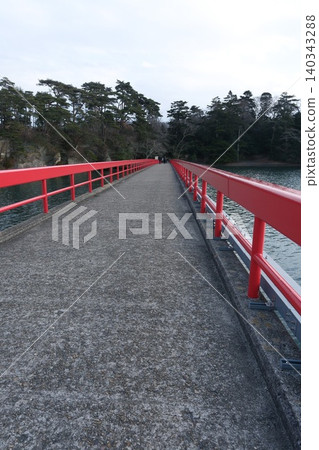Fukuura Bridge on Matsushima Coast 140343288