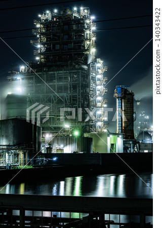 Factory Night View - Kanagawa, Kawasaki Ogimachi - 17 Factory Night View - Kanagawa, Kawasaki Ogimachi - 17 140343422