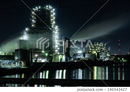 Factory Night View - Kanagawa, Kawasaki Ogimachi - 13 Factory Night View - Kanagawa, Kawasaki Ogimachi - 13 140343427