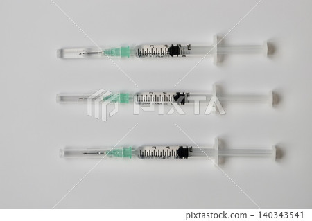 1 ml syringe with needle containing injection solution. 1 ml syringe with needle containing injection solution. 140343541