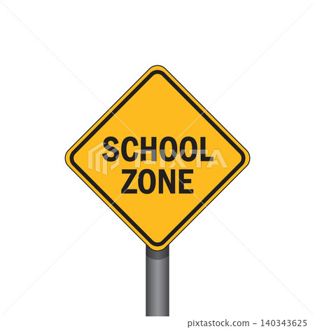 school zone traffic signs isolated vector illustration school zone traffic signs isolated vector illustration 140343625