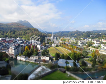 France Lourdes diorama style France Lourdes diorama style 140343871