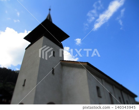 Grimentz Church, Switzerland (Diorama Style) 140343945