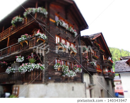Griments, Switzerland - Diorama style Griments, Switzerland - Diorama style 140343947