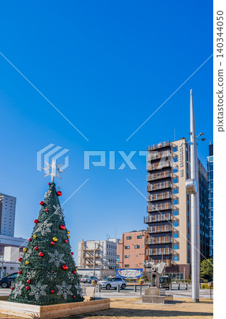 從靜岡縣沼津市JR沼津站前看到的景色 從靜岡縣沼津市JR沼津站前看到的景色 140344050