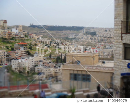 Palestine, Bethlehem, cityscape, diorama style Palestine, Bethlehem, cityscape, diorama style 140344079