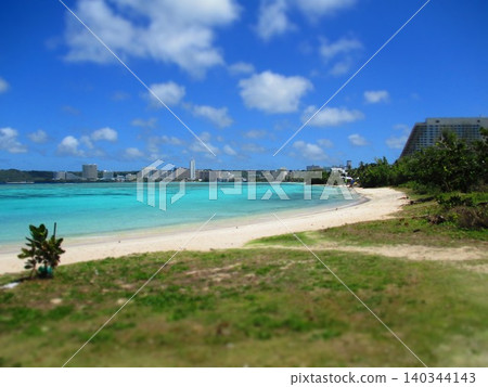 Guam, Ipao Beach, Diorama Style Guam, Ipao Beach, Diorama Style 140344143