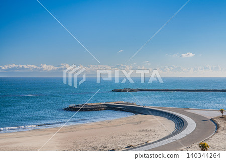 The coastline visible from Omaezaki City (Shizuoka Prefecture) The coastline visible from Omaezaki City (Shizuoka Prefecture) 140344264