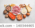 High protein source food, low carb diet ingredients 140344465