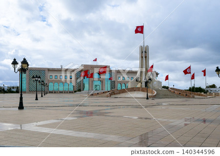Tunisia, Tunis, Kasbah Square, City Hall and Monument Tunisia, Tunis, Kasbah Square, City Hall and Monument 140344596