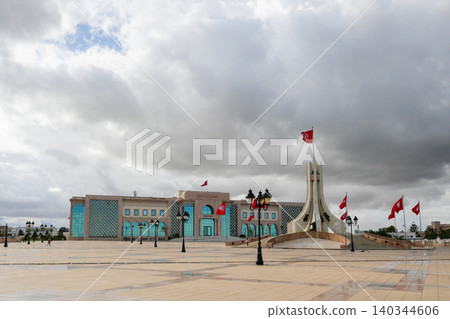 Tunisia, Tunis, Kasbah Square, City Hall and Monument Tunisia, Tunis, Kasbah Square, City Hall and Monument 140344606