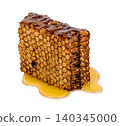 Honeycomb isolated on white background 140345000
