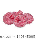 Fresh raspberry isolated on white background 140345005