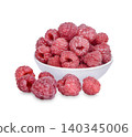 Fresh raspberry isolated on white background 140345006