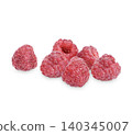 Fresh raspberry isolated on white background 140345007