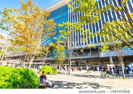 Fukuoka Hakata Station Hakata Exit *Some soft focus Fukuoka Hakata Station Hakata Exit *Some soft focus 140345098