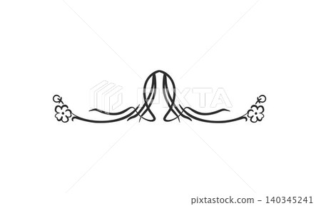 Hand drawn vector abstract outline,graphic,line vintage ornament art nouveau frame border and divider in drawing elegant style.Elegant decoration vintage outline design isolated.Floral ornament border Hand drawn vector abstract outline,graphic,line vintage ornament art nouveau frame border and divider in drawing elegant style.Elegant decoration vintage outline design isolated.Floral ornament border 140345241