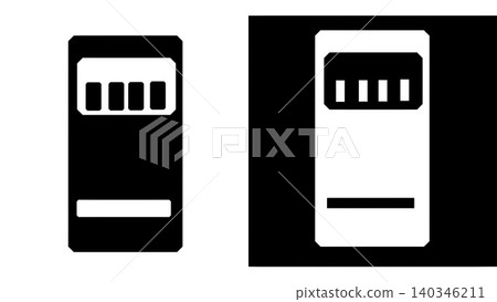 Vending machine icon set (black and white) Vending machine icon set (black and white) 140346211