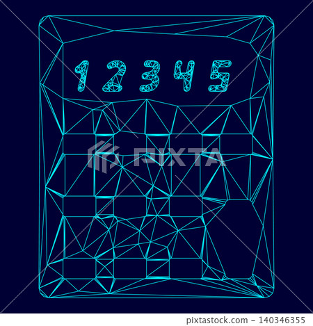 Calculator low poly triangulation triangulated polygonal electri Calculator low poly triangulation triangulated polygonal electri 140346355