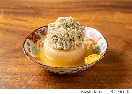 Oden daikon: A classic oden ingredient that has absorbed the broth. Oden daikon: A classic oden ingredient that has absorbed the broth. 140346538