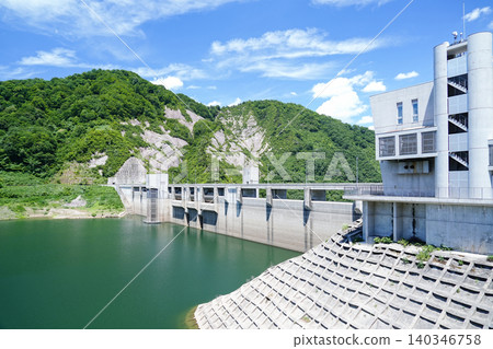 山形縣小國町、橫川水壩、白森小國湖 140346758