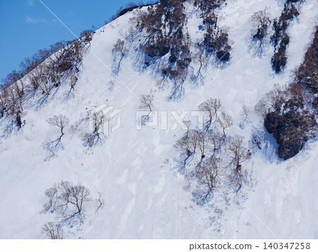 從立山黑部阿爾卑斯山脈路線的大觀峰眺望阿爾卑斯山脈的雪景,這裡是熱門的旅遊景點。 從立山黑部阿爾卑斯山脈路線的大觀峰眺望阿爾卑斯山脈的雪景,這裡是熱門的旅遊景點。 140347258
