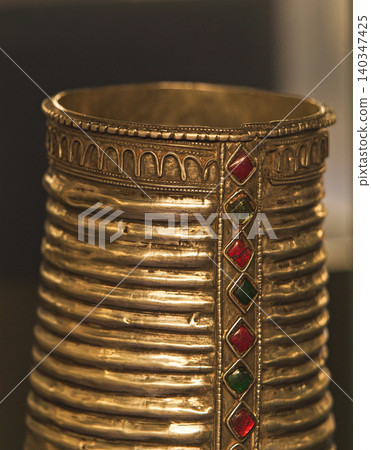 Indian Copperware. Kashmiri Copperware, More Popularly Known As Traam, Was Amazingly Enough Beautiful Part Of Household Tradition And Integral Part Of Bridal Trousseau. Ancient Copper Utensils. 140347425