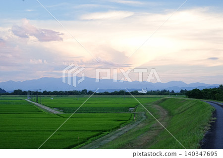 山形縣白鷹町鄉村景色 山形縣白鷹町鄉村景色 140347695