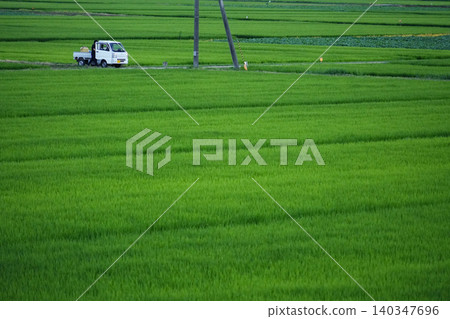 Yamagata Prefecture, Shirataka Town, rural landscape Yamagata Prefecture, Shirataka Town, rural landscape 140347696