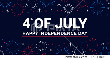 happy Independence Day 4th of july USA anniversary firework vector illustration happy Independence Day 4th of july USA anniversary firework vector illustration 140348050