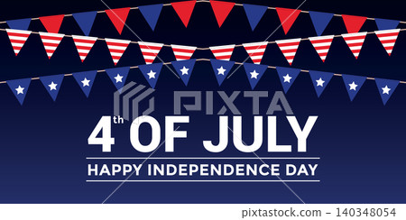 happy Independence day 4th of july USA anniversary firework vector illustration happy Independence day 4th of july USA anniversary firework vector illustration 140348054