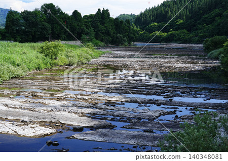 Yamagata Prefecture, Shirataka Town, Mogami River Yamagata Prefecture, Shirataka Town, Mogami River 140348081
