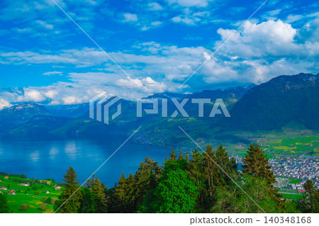 A hill overlooking Lucerne, Switzerland A hill overlooking Lucerne, Switzerland 140348168