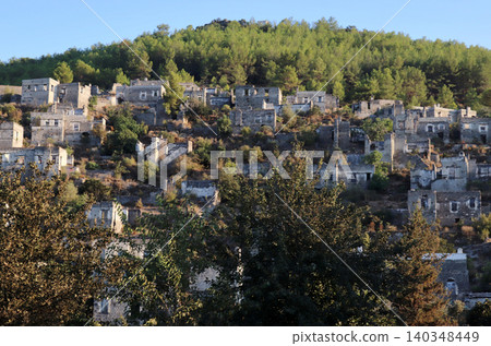 Abandoned village in Turkey. Fethiye Kayakoy Abandoned village in Turkey. Fethiye Kayakoy 140348449
