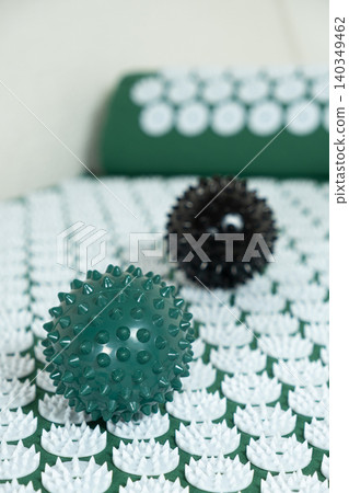 Spiky Massage Balls and Acupressure Mat for Self Massage 140349462