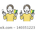 插圖描繪了一位年輕女子展示新手駕駛員貼紙並做出“OK”手勢/進行解釋。 140351223