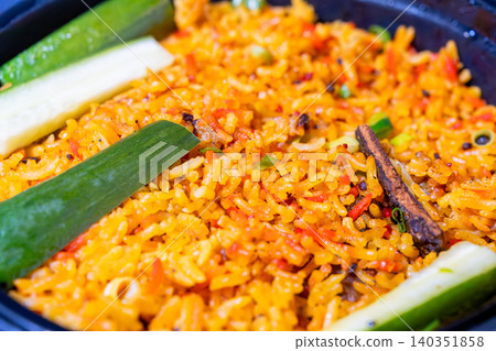Takeout chicken biryani Takeout chicken biryani 140351858