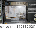 Better Homes and Garden floor lamp in a box closeup 140352025