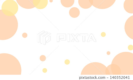 Bubble dot frame, orange squash color (transparent) Bubble dot frame, orange squash color (transparent) 140352041