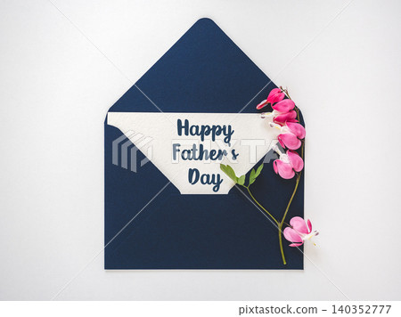 Happy Father's Day. Greeting card with a congratulatory message 140352777