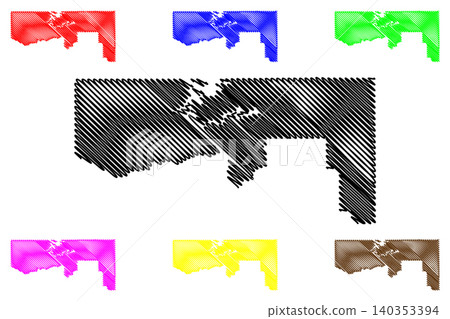 Daggett County, State of Utah (U.S. county, United States of America, USA, U.S., US) map vector illustration, scribble sketch Daggett map Daggett County, State of Utah (U.S. county, United States of America, USA, U.S., US) map vector illustration, scribble sketch Daggett map 140353394