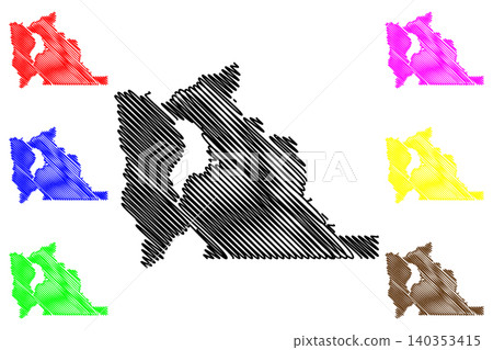 Utah County, State of Utah (U.S. county, United States of America, USA, U.S., US) map vector illustration, scribble sketch map Utah County, State of Utah (U.S. county, United States of America, USA, U.S., US) map vector illustration, scribble sketch map 140353415