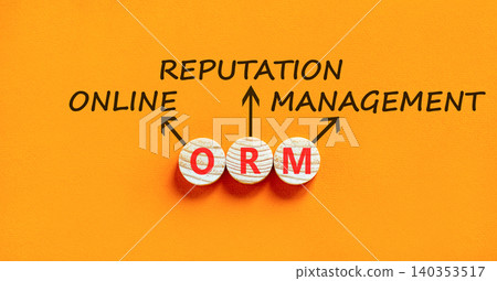 ORM online reputation management symbol. Concept words ORM online reputation management on beautiful wooden circles. Beautiful orange background. Business ORM concept. Copy space. ORM online reputation management symbol. Concept words ORM online reputation management on beautiful wooden circles. Beautiful orange background. Business ORM concept. Copy space. 140353517